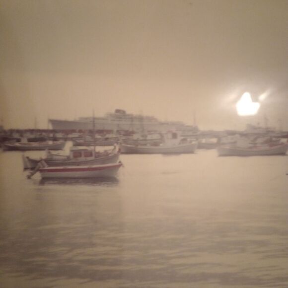 🆕🖼️Mykanos Greece Ships In a Harbour - Picture 4 of 7